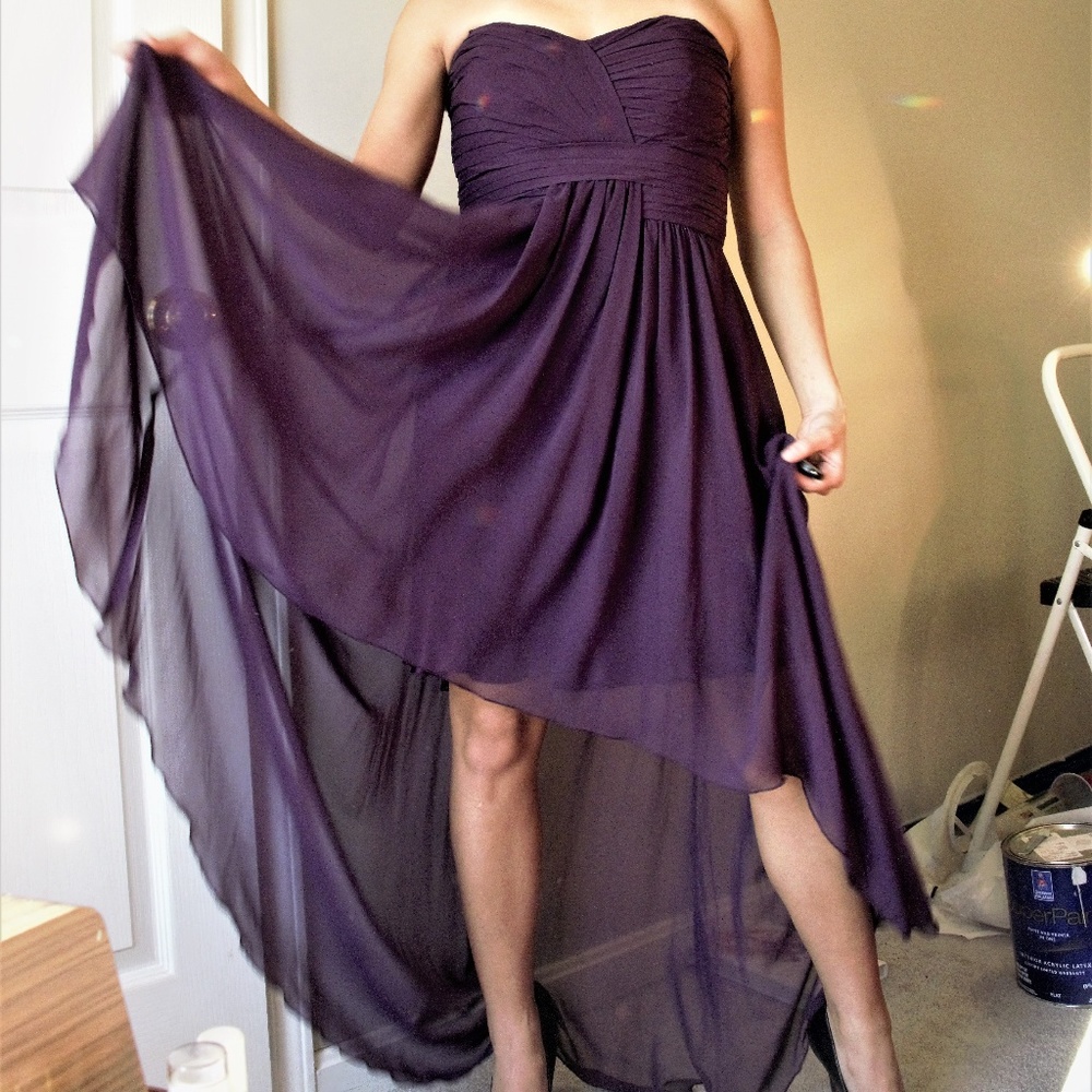 Perfect Purple High-low Prom Dress